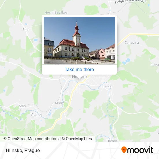 Карта Hlinsko