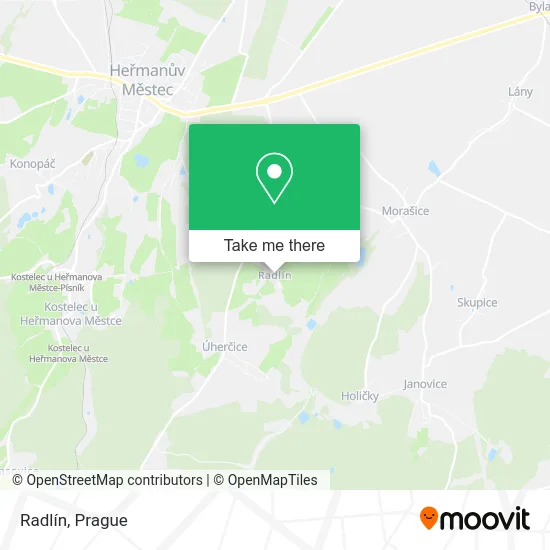 Карта Radlín