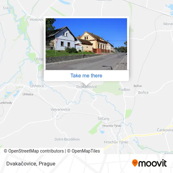 Карта Dvakačovice