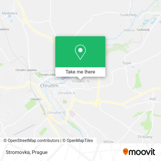 Карта Stromovka