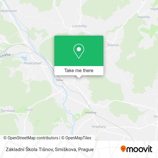 Základní Škola Tišnov, Smíškova map