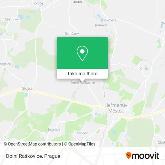 Карта Dolní Raškovice