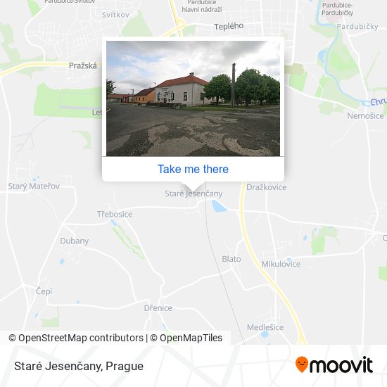 Staré Jesenčany map