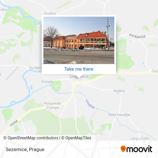 Карта Sezemice