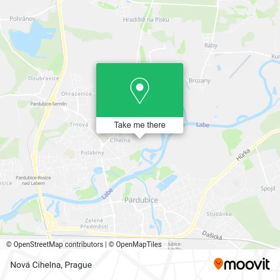 Карта Nová Cihelna