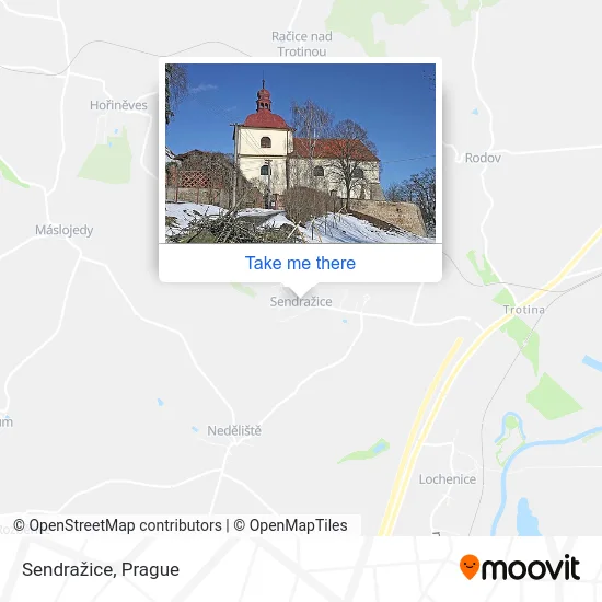 Карта Sendražice