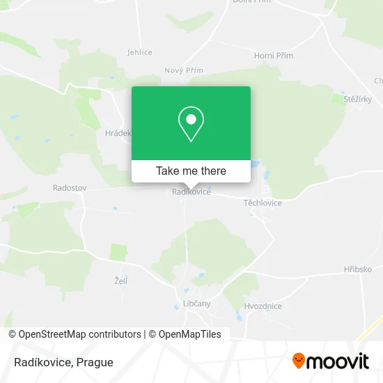 Карта Radíkovice