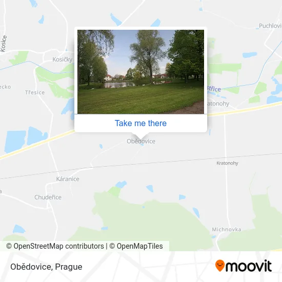 Карта Obědovice