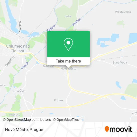 Карта Nové Město