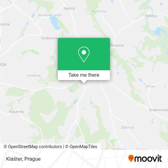Карта Klášter