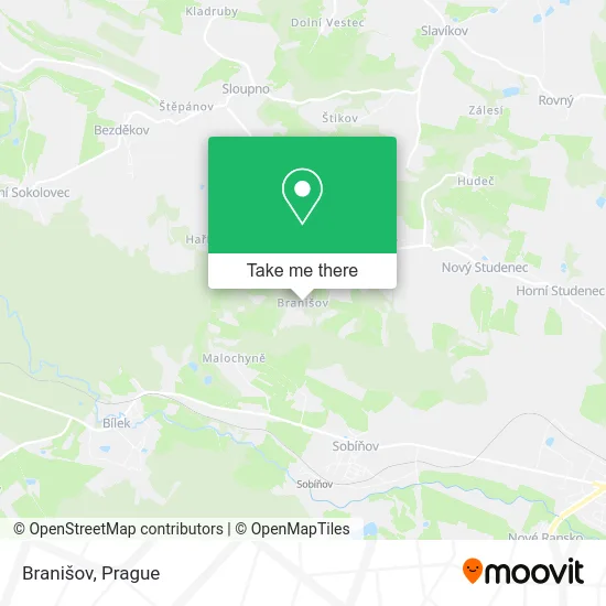 Карта Branišov