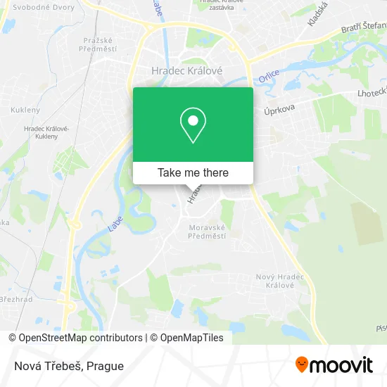 Карта Nová Třebeš