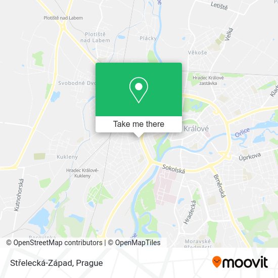 Střelecká-Západ map