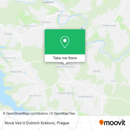 Карта Nová Ves U Dolních Kralovic