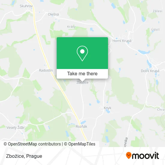 Карта Zbožice