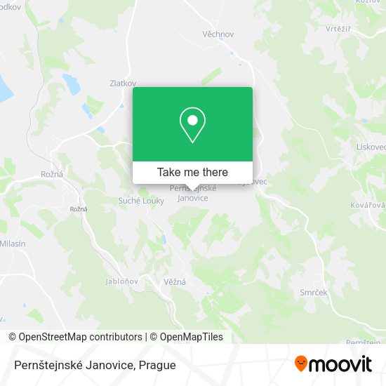 Pernštejnské Janovice map
