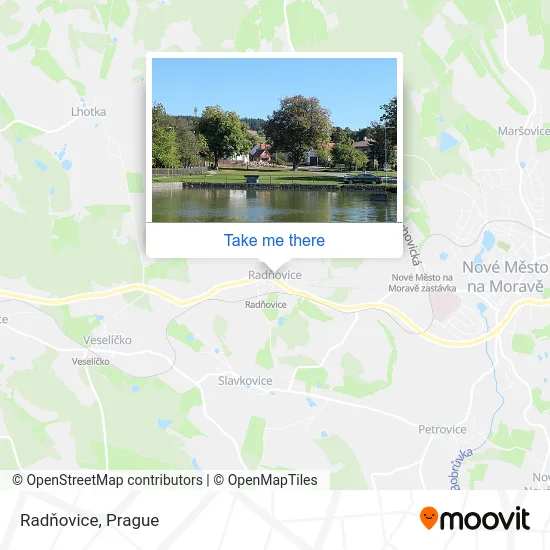 Карта Radňovice