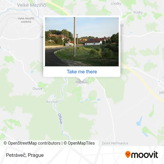 Карта Petráveč