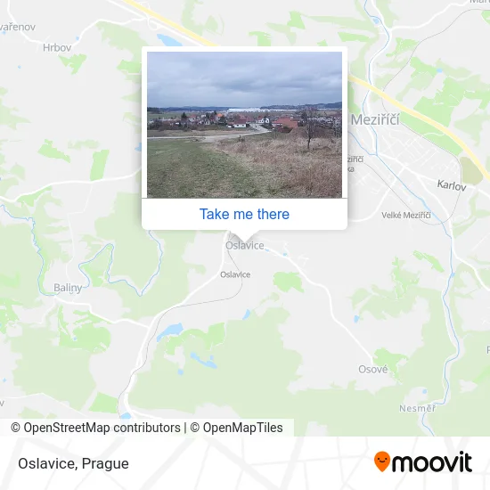 Карта Oslavice