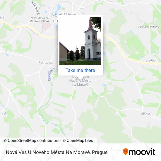 Nová Ves U Nového Města Na Moravě map