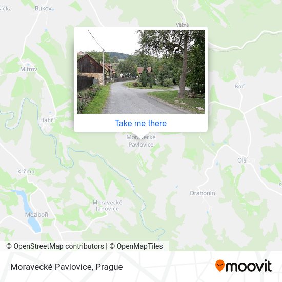 Moravecké Pavlovice map