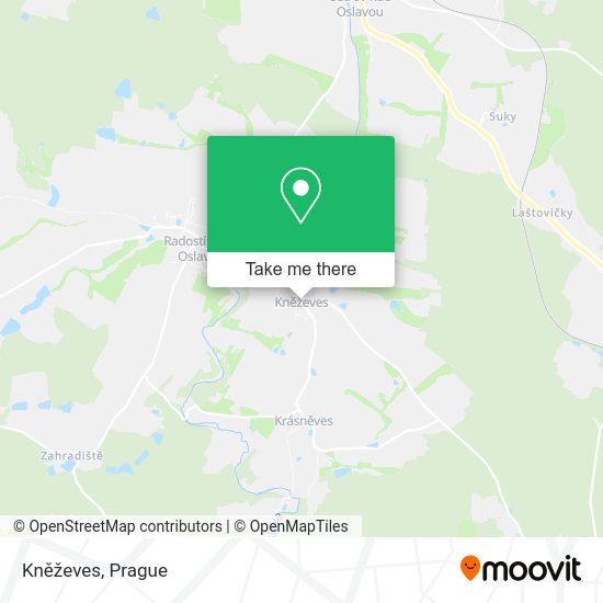 Kněževes map