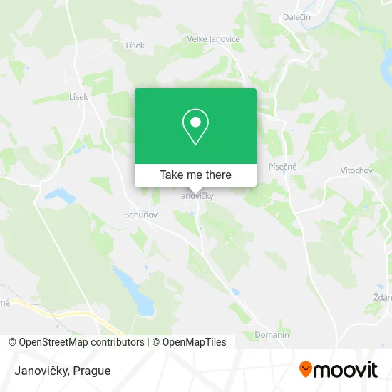 Карта Janovičky