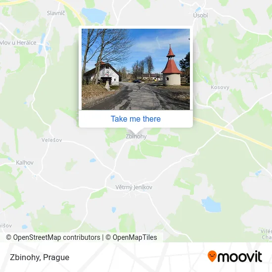 Карта Zbinohy