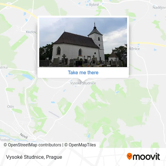 Карта Vysoké Studnice
