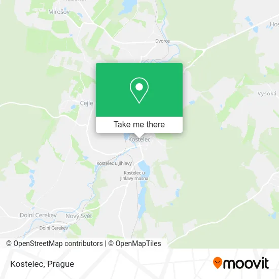 Карта Kostelec