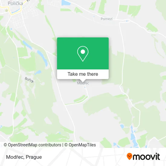 Карта Modřec