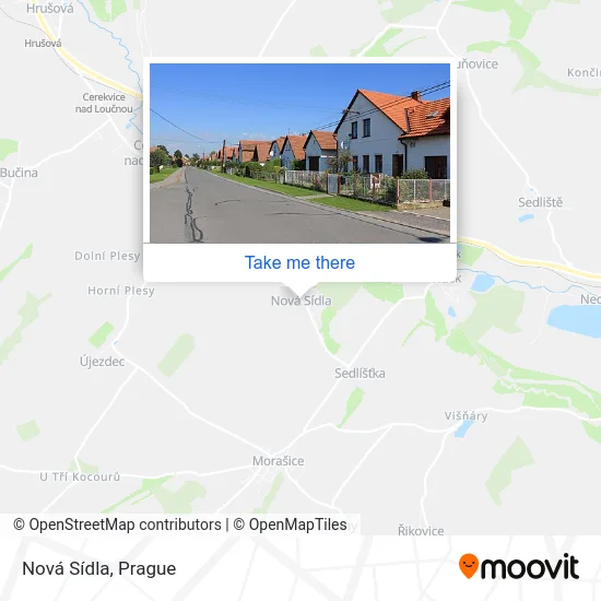 Карта Nová Sídla