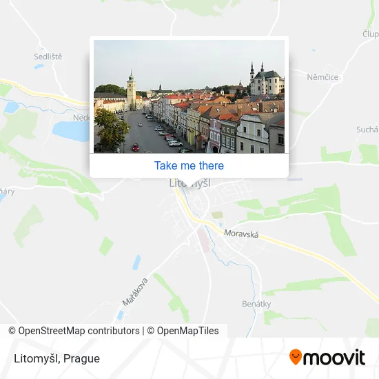 Карта Litomyšl