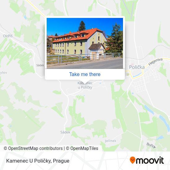 Kamenec U Poličky map