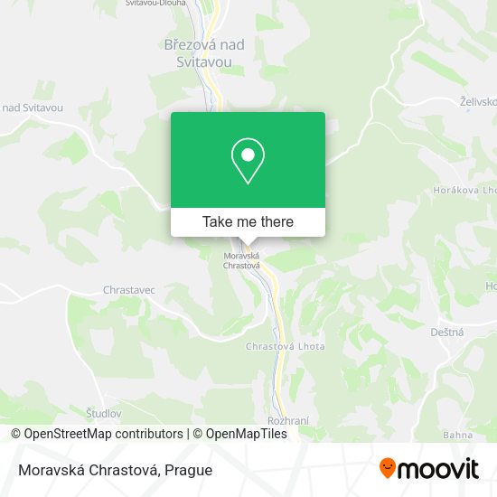 Moravská Chrastová map