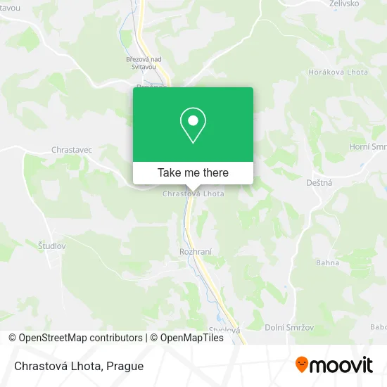 Карта Chrastová Lhota