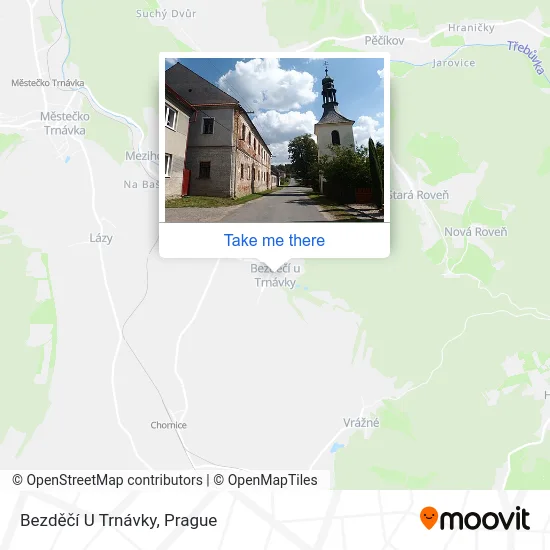Карта Bezděčí U Trnávky
