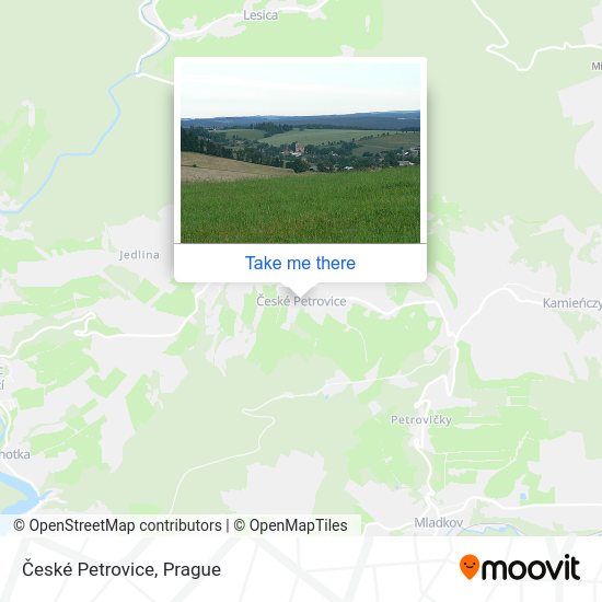 České Petrovice map