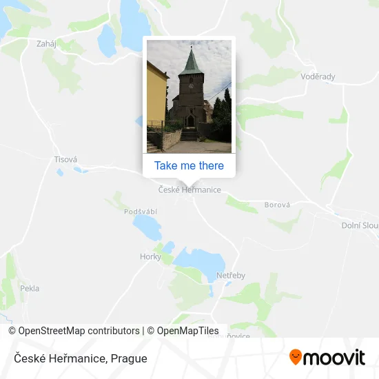 Карта České Heřmanice