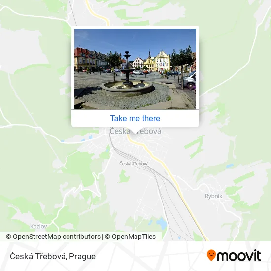Карта Česká Třebová