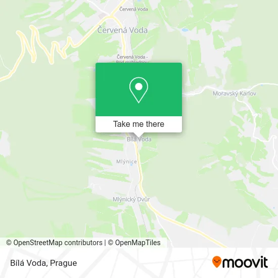 Карта Bílá Voda