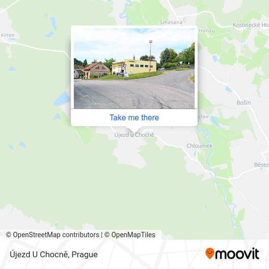 Карта Újezd U Chocně