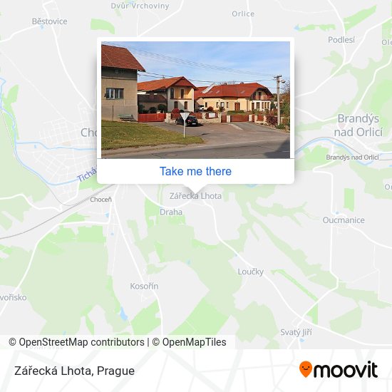 Zářecká Lhota map