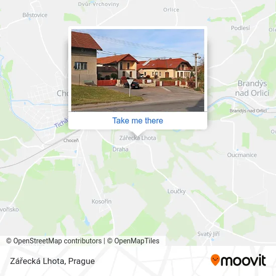 Карта Zářecká Lhota