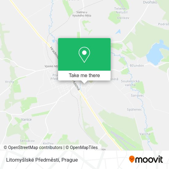 Litomyšlské Předměstí map