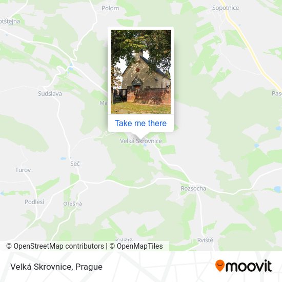 Карта Velká Skrovnice
