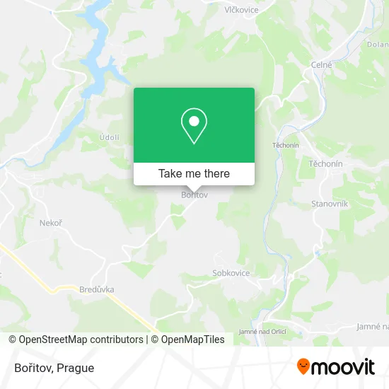 Карта Bořitov
