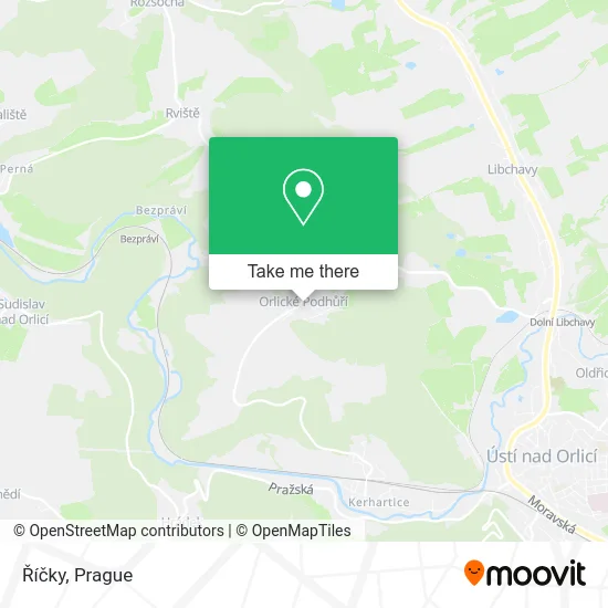 Карта Říčky