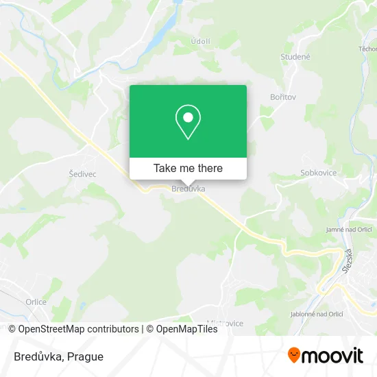 Карта Bredůvka