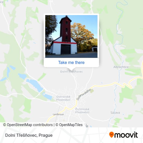 Dolní Třešňovec map